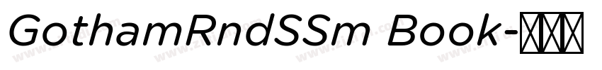 GothamRndSSm Book字体转换 GothamRndSSm Book字体转换